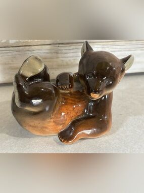 Vintage 80s Imperial Lomonosov Porcelain bear made in USSR